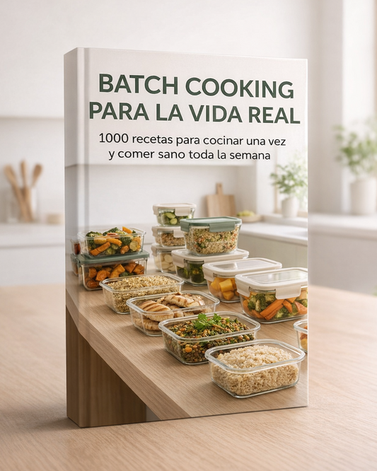 Batch cooking para la vida real (+1000 recetas) + 6 BONOS DE REGALO💥